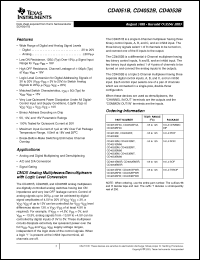 Click here to download CD4051BNSRG4 Datasheet