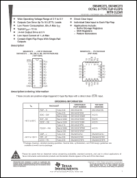 Click here to download SN74HC273PWTG4 Datasheet