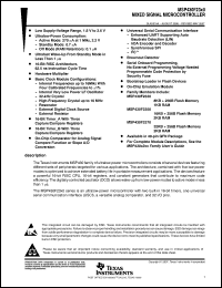 Click here to download MSP430F2350IRHA Datasheet