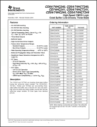 Click here to download CD74HCT241M96G4 Datasheet