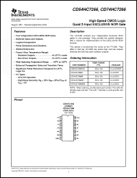 Click here to download CD74HC7266MTG4 Datasheet