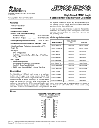 Click here to download CD74HCT4060M96G4 Datasheet