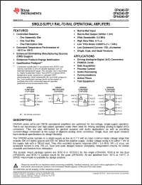 Click here to download OPA340-EP Datasheet