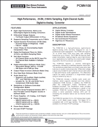 Click here to download PCM4108PAPR Datasheet