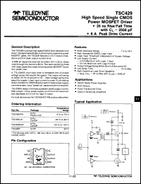 Click here to download TSC429MJA Datasheet