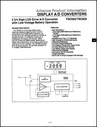 Click here to download TC823ELW Datasheet