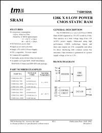 Click here to download T15M1024A-70HI Datasheet