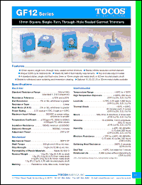 Click here to download GF12X10SKB101K Datasheet