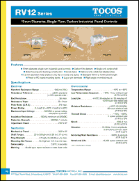 Click here to download RV12YP10RB100K Datasheet