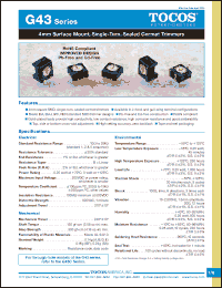 Click here to download G43AB102M Datasheet