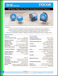 Click here to download G12PB102M Datasheet