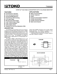 Click here to download TK65025MBX Datasheet