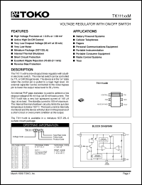 Click here to download TK11125MIL Datasheet