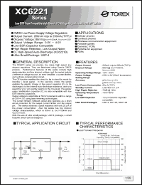 Click here to download XC6221 Datasheet