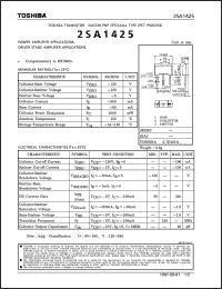 Click here to download 2SA1425 Datasheet