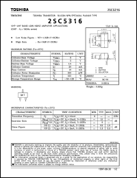 Click here to download 2SC5316 Datasheet