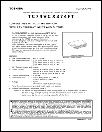 Click here to download TC74VCX374FT Datasheet