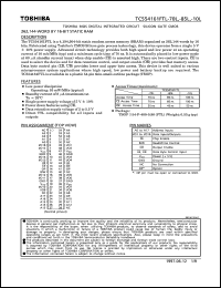 Click here to download TC554161FTL-70L Datasheet