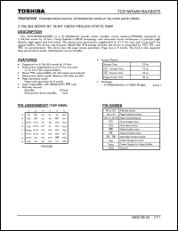 Click here to download TC51WKM616AXBN75 Datasheet