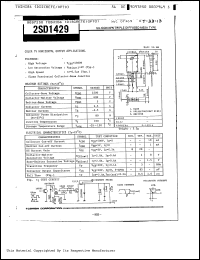 Click here to download 2SD1429 Datasheet