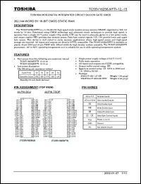 Click here to download TC55V16256JI Datasheet