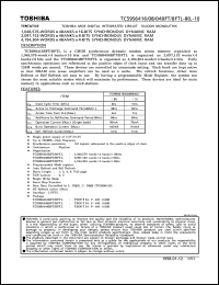 Click here to download TC59S6416BFT Datasheet