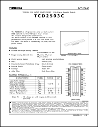 Click here to download TCD2503 Datasheet