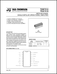 Click here to download TDB7910 Datasheet