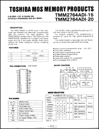 Click here to download TMM2764D15 Datasheet
