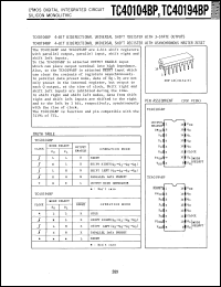 Click here to download TC40194BP Datasheet