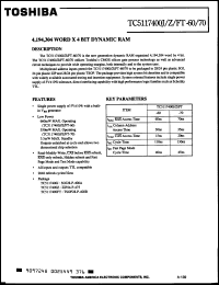 Click here to download TC5117400FT70 Datasheet