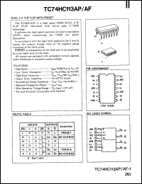 Click here to download TC74HC113AF Datasheet