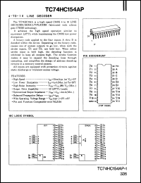 Click here to download TC74HC154P Datasheet