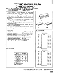 Click here to download TC74HC374P Datasheet