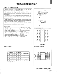 Click here to download TC74HC375P Datasheet