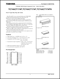 Click here to download TC74ACT174FN Datasheet