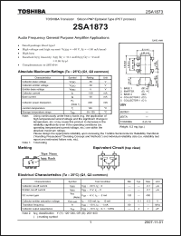 Click here to download 2SA1873_07 Datasheet