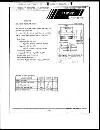 Click here to download TA7233P Datasheet