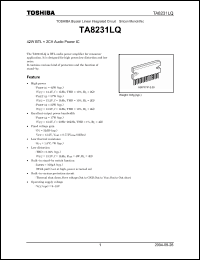 Click here to download TA8231LQ Datasheet