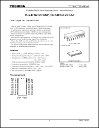 Click here to download TC74HCT273AP_07 Datasheet