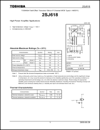 Click here to download 2SJ618 Datasheet