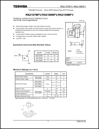 Click here to download RN2109MFV Datasheet