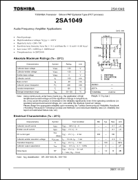 Click here to download 2SA1049_07 Datasheet