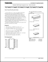 Click here to download TC74HCT174AP_07 Datasheet