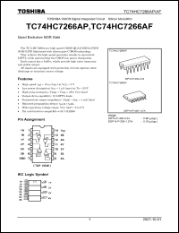 Click here to download TC74HC7266AP_07 Datasheet