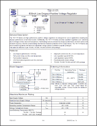 Click here to download TS1117ICW-50 Datasheet