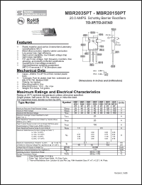 Click here to download MBR20150PT Datasheet