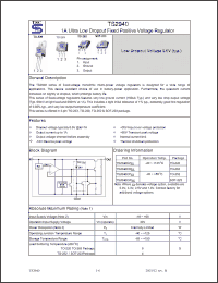 Click here to download TS2940CP Datasheet