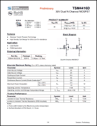 Click here to download TSM4416D Datasheet