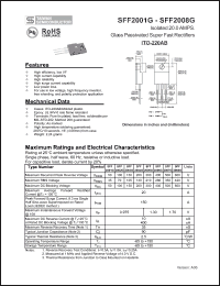 Click here to download SFF2001G Datasheet